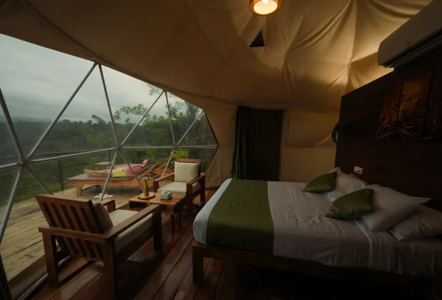 Couple glamping retreat | Luxury glamping for couples | Best glamping stays | Romantic glamping experience | Secluded glamping getaway | Honeymoon glamping package | Eco-luxury glamping | Private glamping dome | Glamping with bonfire | Best romantic nature stays | Unique couple stays | Offbeat romantic retreats | Stargazing glamping | Beachside glamping for couples | Mountain glamping getaway